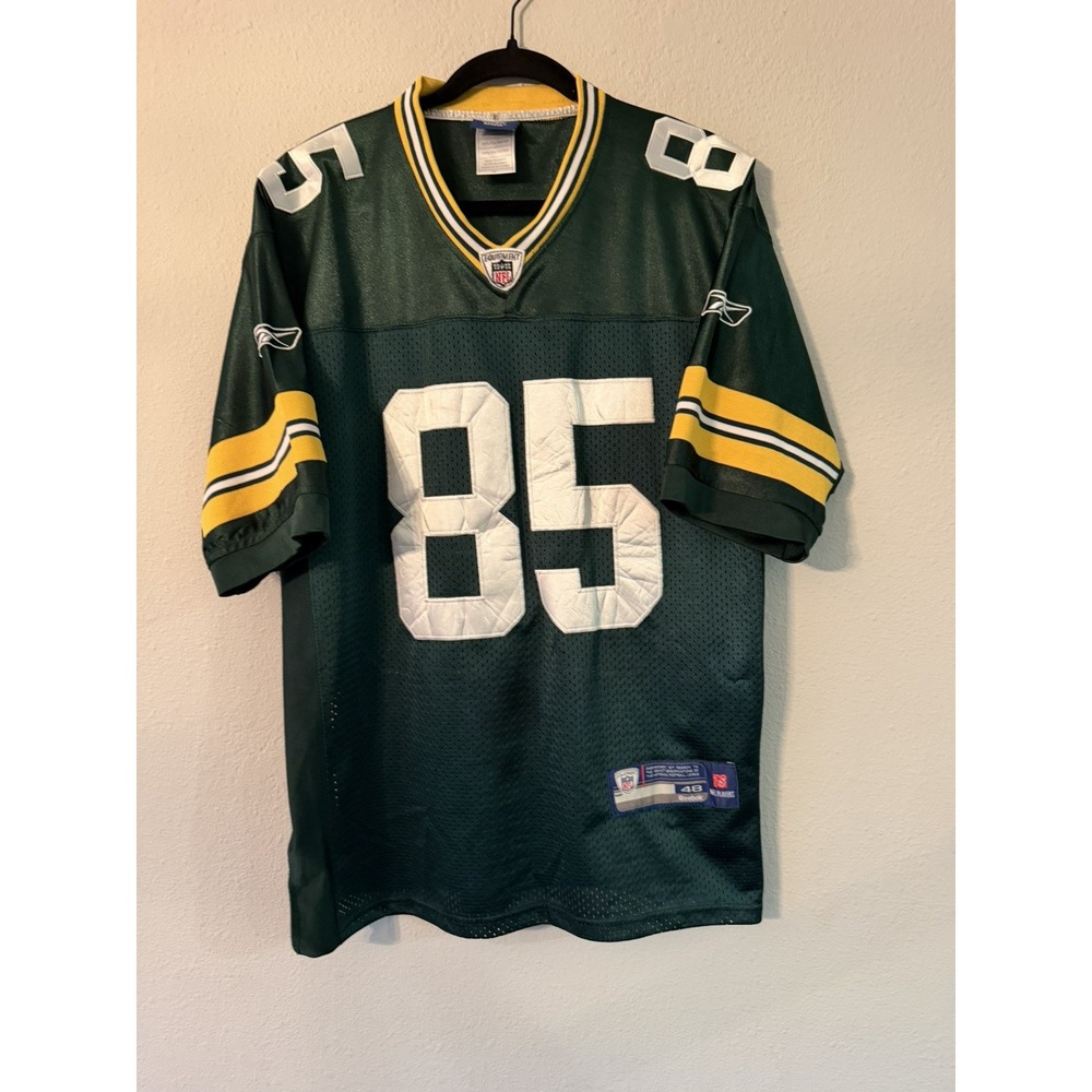 VTG Greg Jennings Green Bay Packers NFL Football Jersey men's 48 Reebok Emb